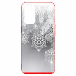 Чехол для Oppo Reno 5 4G Красивые снежинки - PrintSalon
