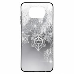Чехол для Xiaomi Poco X3 Красивые снежинки - PrintSalon