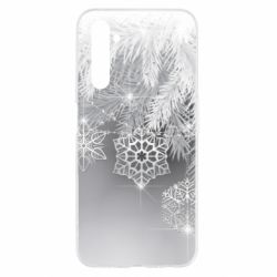 Чехол для Realme 6 Красивые снежинки - PrintSalon
