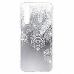 Чехол для Realme 6 Pro Красивые снежинки - PrintSalon