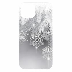 Чехол для iPhone 14 Красивые снежинки - PrintSalon