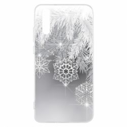 Чехол для Huawei P20 Красивые снежинки - PrintSalon