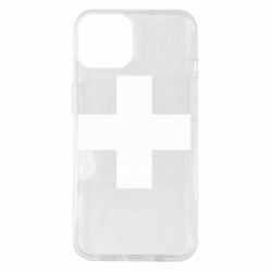 Чехол для iPhone 14 Красный крест - PrintSalon