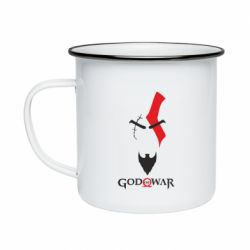 Кружка эмалированная Kratos - God of war - PrintSalon