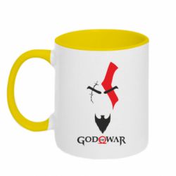 Чашка двухцветная 320ml Kratos - God of war - PrintSalon