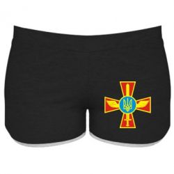 Жіночі шорти Хрест з мечем та гербом - PrintSalon