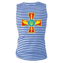 Майка-тільняшка Хрест з мечем та гербом - PrintSalon