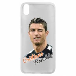 Чехол для Xiaomi Redmi 7A Криштиану Роналду, полигональный портрет - PrintSalon
