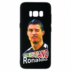 Чехол для Samsung S8 Криштиану Роналду, полигональный портрет - PrintSalon