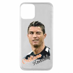 Чехол для iPhone 11 Криштиану Роналду, полигональный портрет - PrintSalon