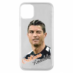 Чехол для iPhone 11 Pro Криштиану Роналду, полигональный портрет - PrintSalon