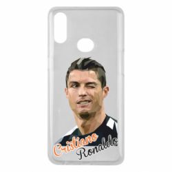 Чехол для Samsung A10s Криштиану Роналду, полигональный портрет - PrintSalon