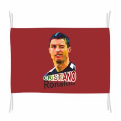 Флаг Криштиану Роналду, полигональный портрет - PrintSalon