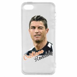 Чехол для iPhone5/5S/SE Криштиану Роналду, полигональный портрет - PrintSalon