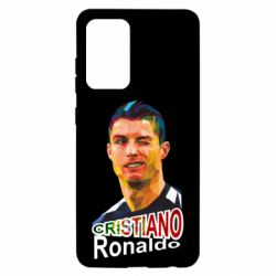 Чехол для Samsung A52 5G Криштиану Роналду, полигональный портрет - PrintSalon