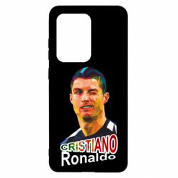 Чехол для Samsung S20 Ultra Криштиану Роналду, полигональный портрет - PrintSalon