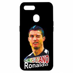 Чехол для Oppo A5s/A12 Криштиану Роналду, полигональный портрет - PrintSalon