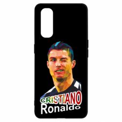 Чехол для Oppo Find X2 Криштиану Роналду, полигональный портрет - PrintSalon