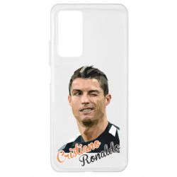 Чехол для Xiaomi Mi 10T/10T Pro Криштиану Роналду, полигональный портрет - PrintSalon