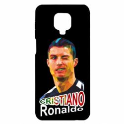 Чехол для Xiaomi Redmi Note 9S/9Pro/9Pro Max Криштиану Роналду, полигональный портрет - PrintSalon