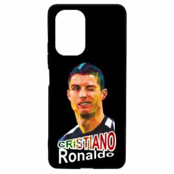 Чехол для Xiaomi Poco F3/K40 Криштиану Роналду, полигональный портрет - PrintSalon