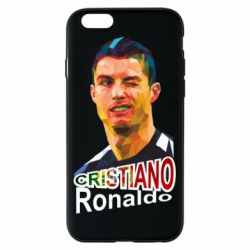Чехол для iPhone 6/6S Криштиану Роналду, полигональный портрет - PrintSalon