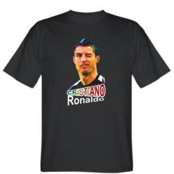 Мужская футболка Stedman Криштиану Роналду, полигональный портрет - PrintSalon