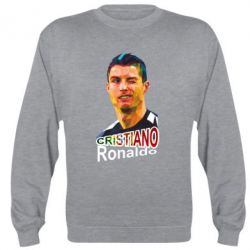 Cвитшот Криштиану Роналду, полигональный портрет - PrintSalon