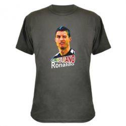 Камуфляжная футболка Криштиану Роналду, полигональный портрет - PrintSalon