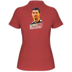 Женское поло Криштиану Роналду, полигональный портрет - PrintSalon