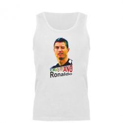 Мужская майка Криштиану Роналду, полигональный портрет - PrintSalon