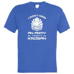 Чоловіча футболка з V-подібним вирізом Krogan-PrintSalon Чоловіча футболка з V-подібним вирізом Krogan