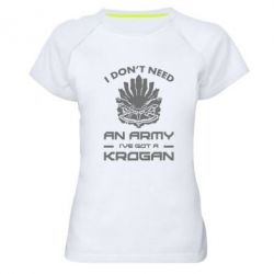 Жіноча футболка для спорту Krogan - PrintSalon