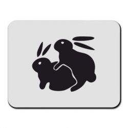 Коврик для мыши Кролики - PrintSalon