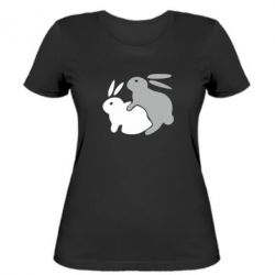 Женская футболка Кролики - PrintSalon