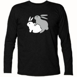 Футболка с длинным рукавом Кролики - PrintSalon