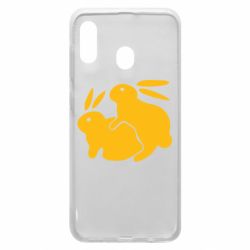 Чехол для Samsung A20 Кролики - PrintSalon