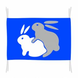 Флаг Кролики - PrintSalon