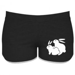 Женские шорты Кролики - PrintSalon