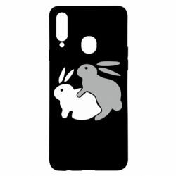 Чехол для Samsung A20s Кролики - PrintSalon