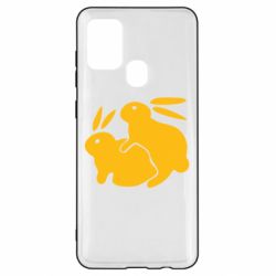 Чехол для Samsung A21s Кролики - PrintSalon