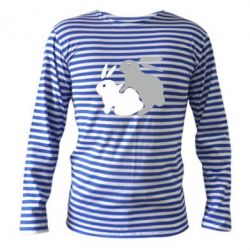 Тельняшка с длинным рукавом Кролики