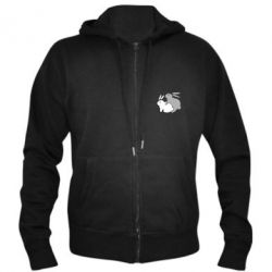 Мужское худи на молнии Кролики - PrintSalon