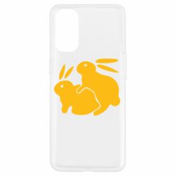 Чехол для Oppo Reno 4 Кролики - PrintSalon