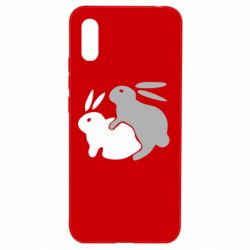 Чехол для Xiaomi Redmi 9a Кролики - PrintSalon