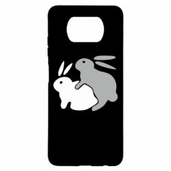 Чехол для Xiaomi Poco X3 Кролики - PrintSalon