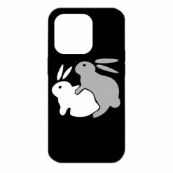 Чехол для iPhone 14 Pro Кролики - PrintSalon