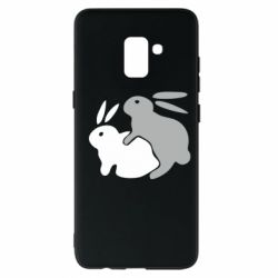 Чехол для Samsung A8+ 2018 Кролики - PrintSalon