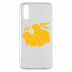 Чехол для Huawei P20 Кролики - PrintSalon
