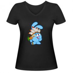 Женская футболка с V-образным вырезом Крош - PrintSalon